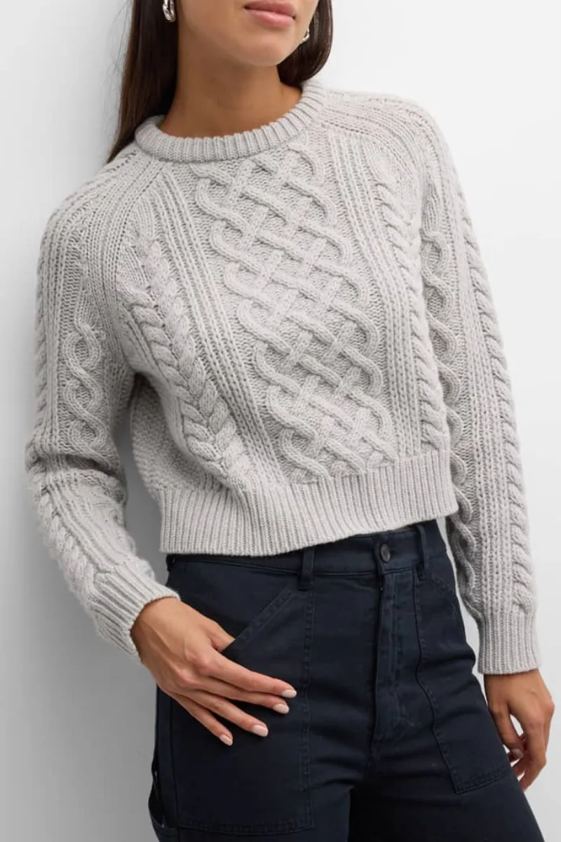 Coras Sweater - Light Grey Melange