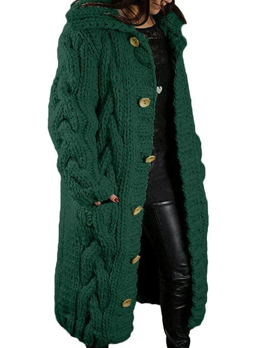 Cozy Cable Knit Cardigan Sweater for Women