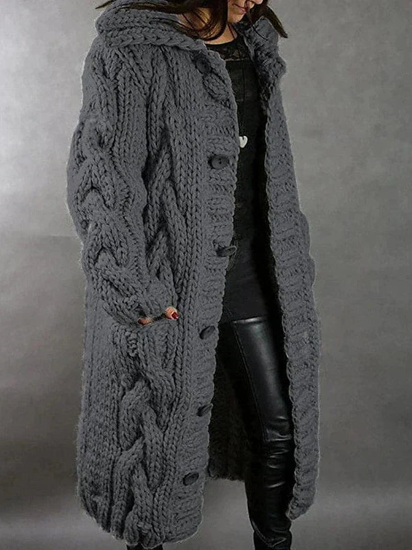 Cozy Cable Knit Cardigan Sweater for Women