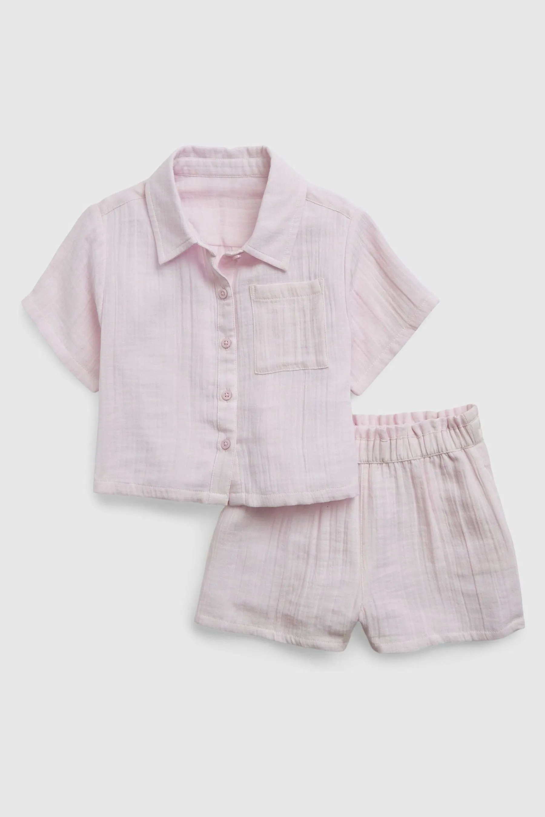 Crinkle Gauze Outfit Set