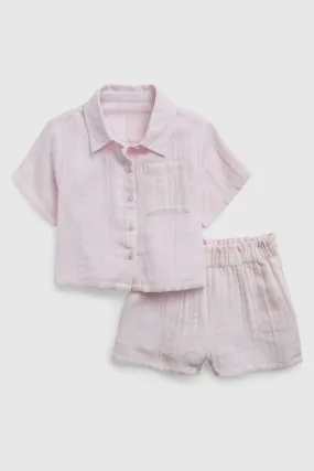 Crinkle Gauze Outfit Set