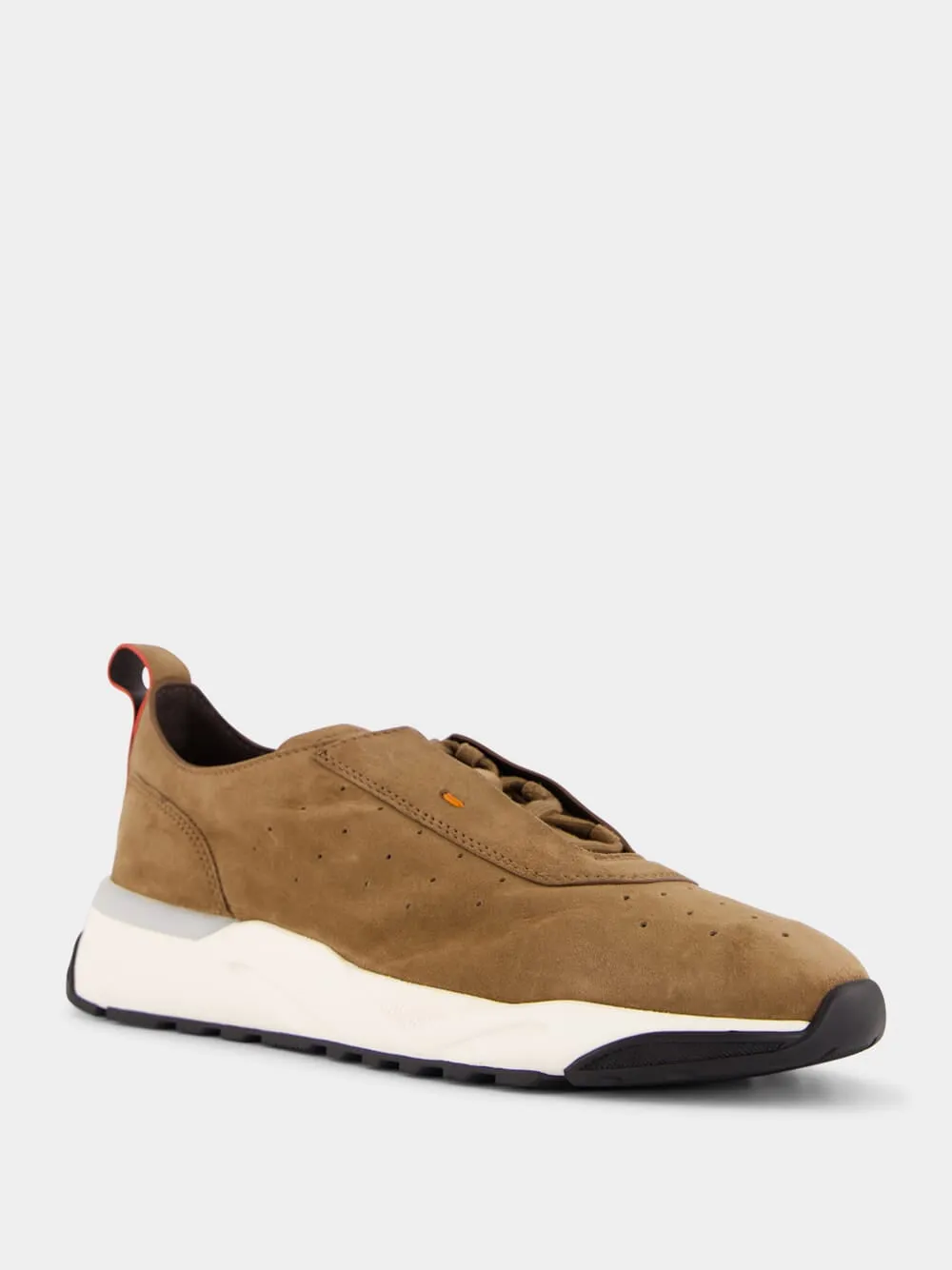 Dark Brown Suede Sneakers