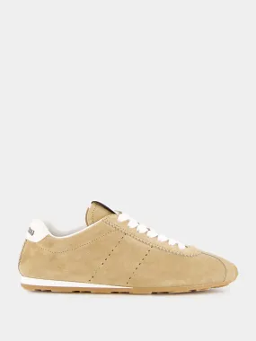 Desert Beige Plume Suede Sneakers