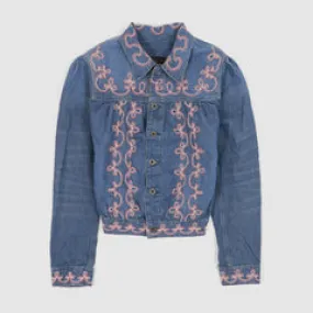 Double RL Ladies Embroidered Denim Jacket