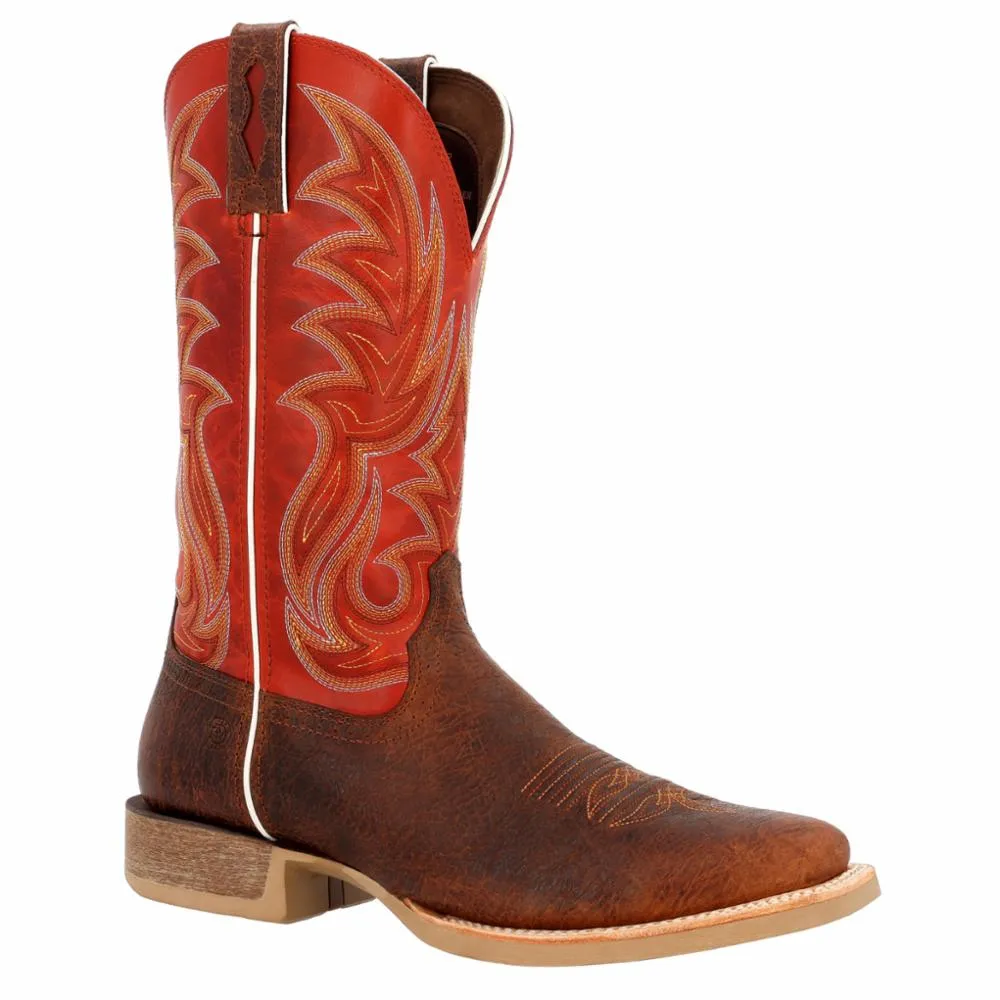 Durango Men's Rebel Pro S 12 Western Boot Durango Rebel Pro Cognac Crunch / Rusty Red M