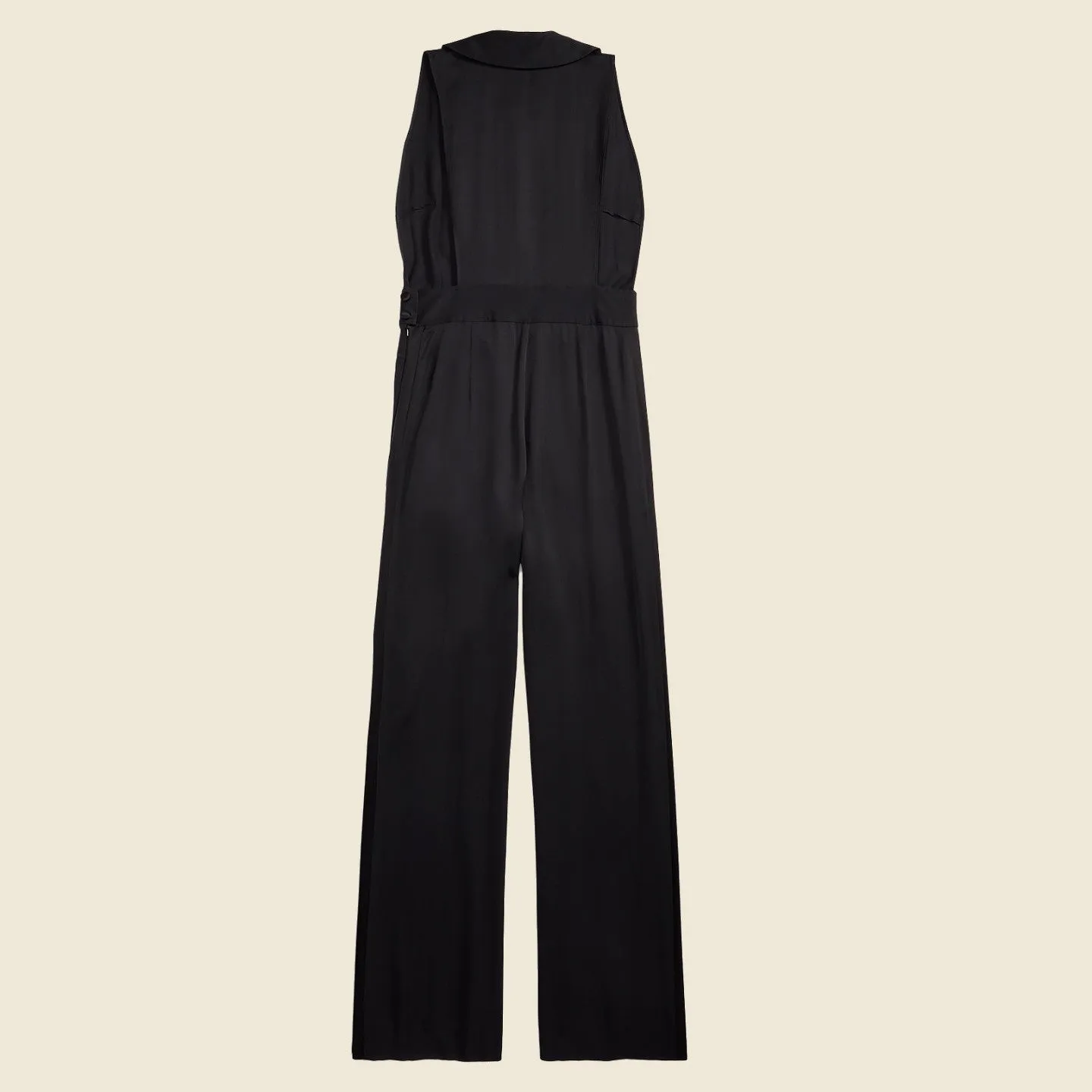 Dylan Tuxedo Jumpsuit - Black