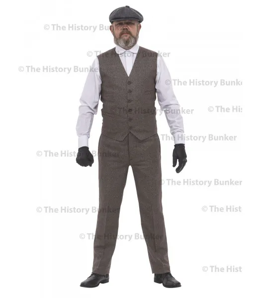 Edwardian Mens waistcoat - BROWN