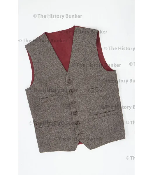 Edwardian Mens waistcoat - BROWN