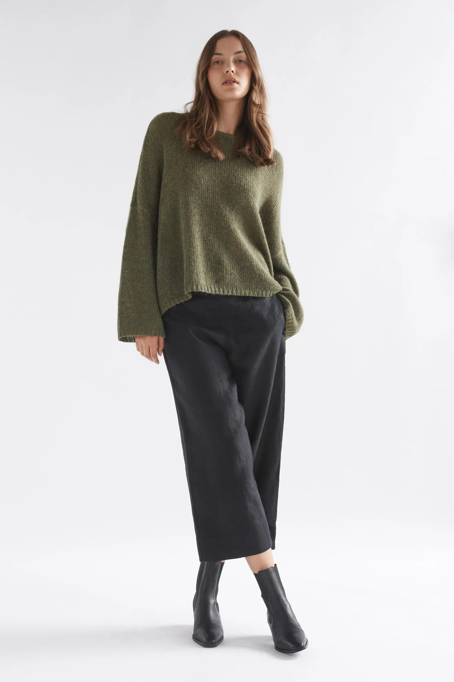 Elk The Label - Agna Luna Sweater - Dark Olive