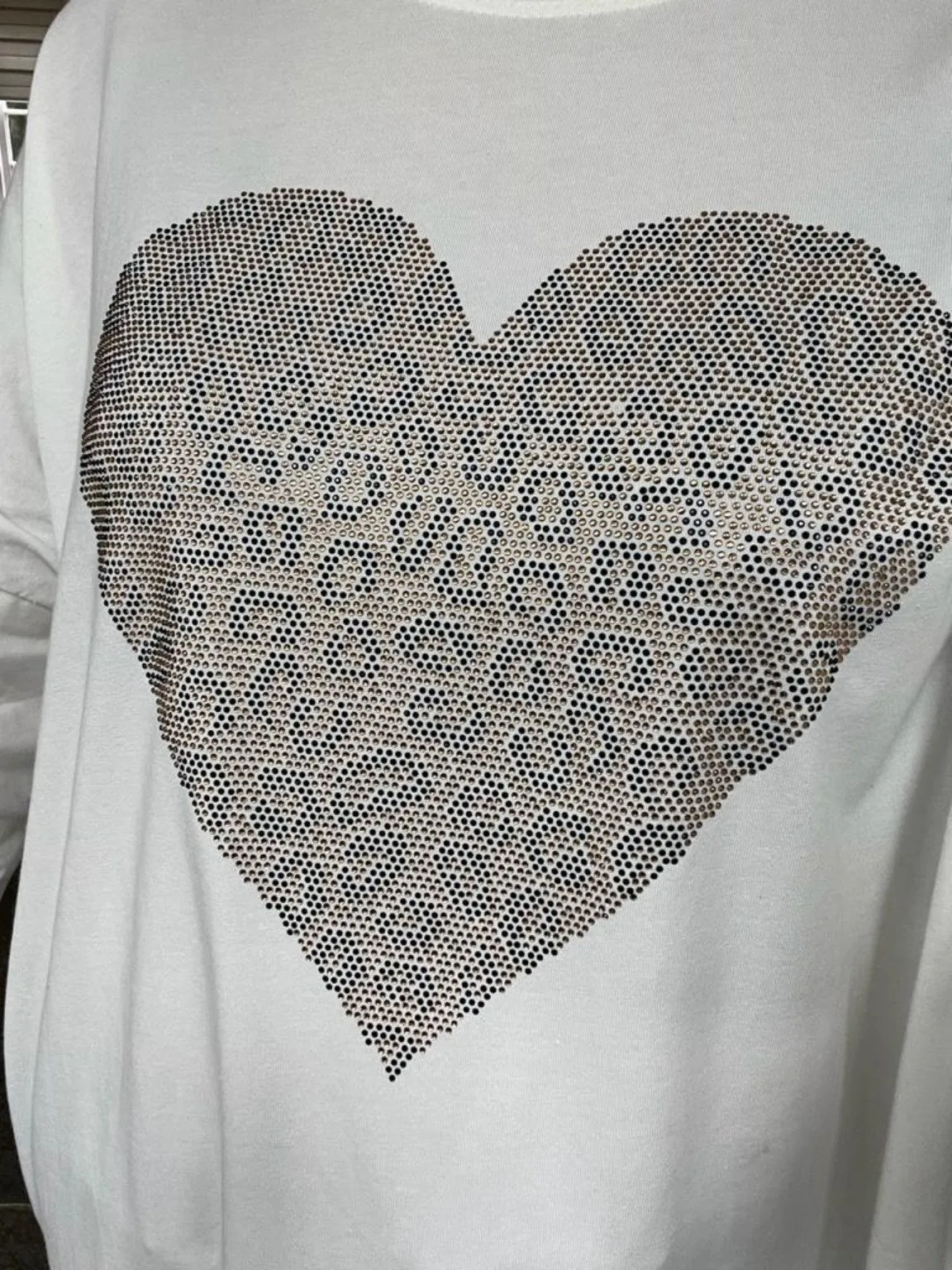 Embellished Leopard Heart Top Jaz