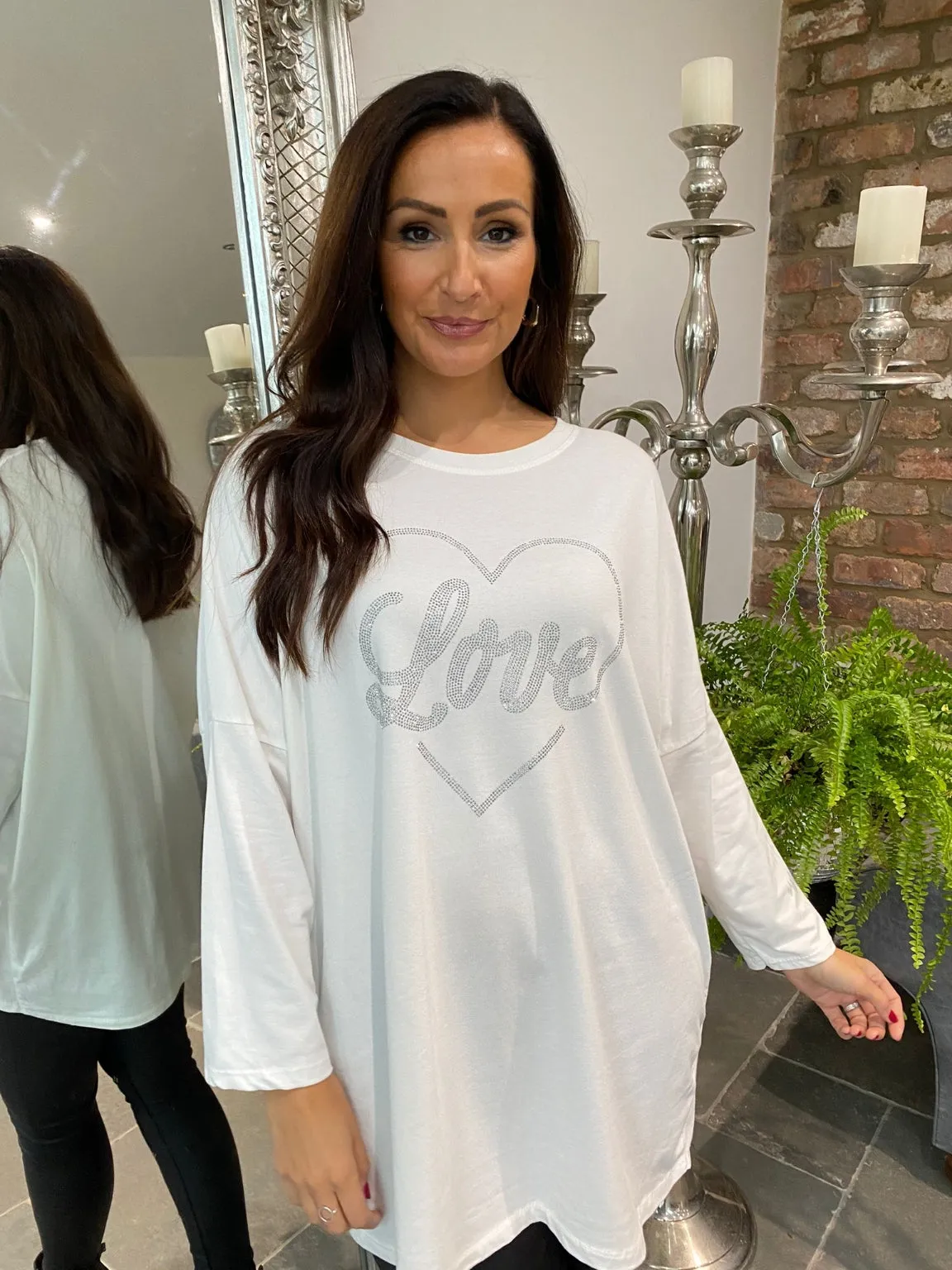 Embellished Love Top Jaz