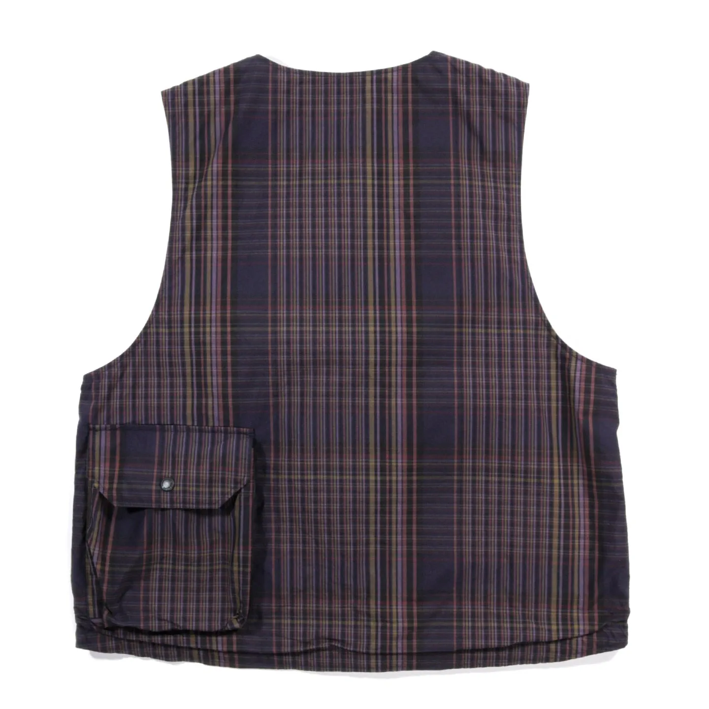 ENGINEERED GARMENTS COVER VEST MULTI COLOR NYCO PLAID