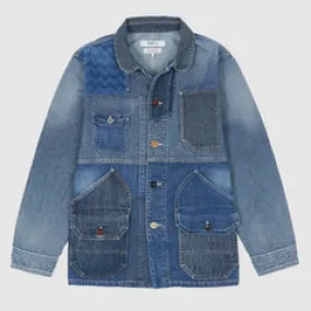 FDMTL Patchwork Coverall Denim Work Jacket