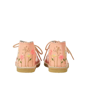 Flower Pop Scallop Boot - Blush