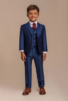 Ford Blue Boys Three Piece Suit