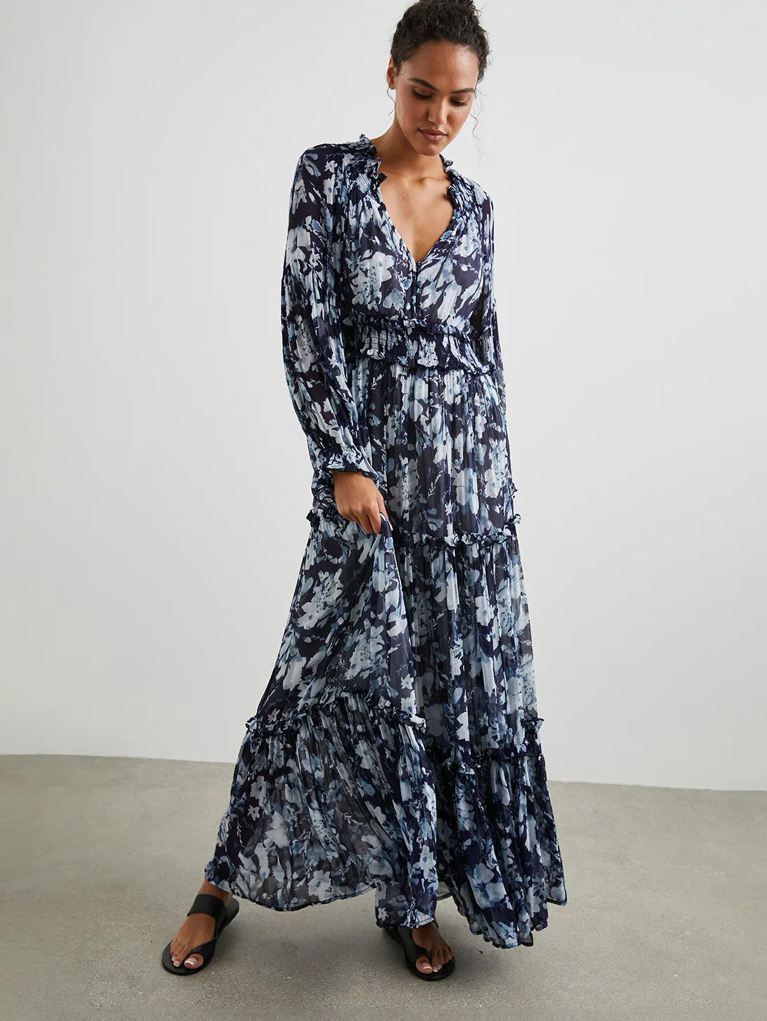 Frederica Maxi - Indigo Blossom