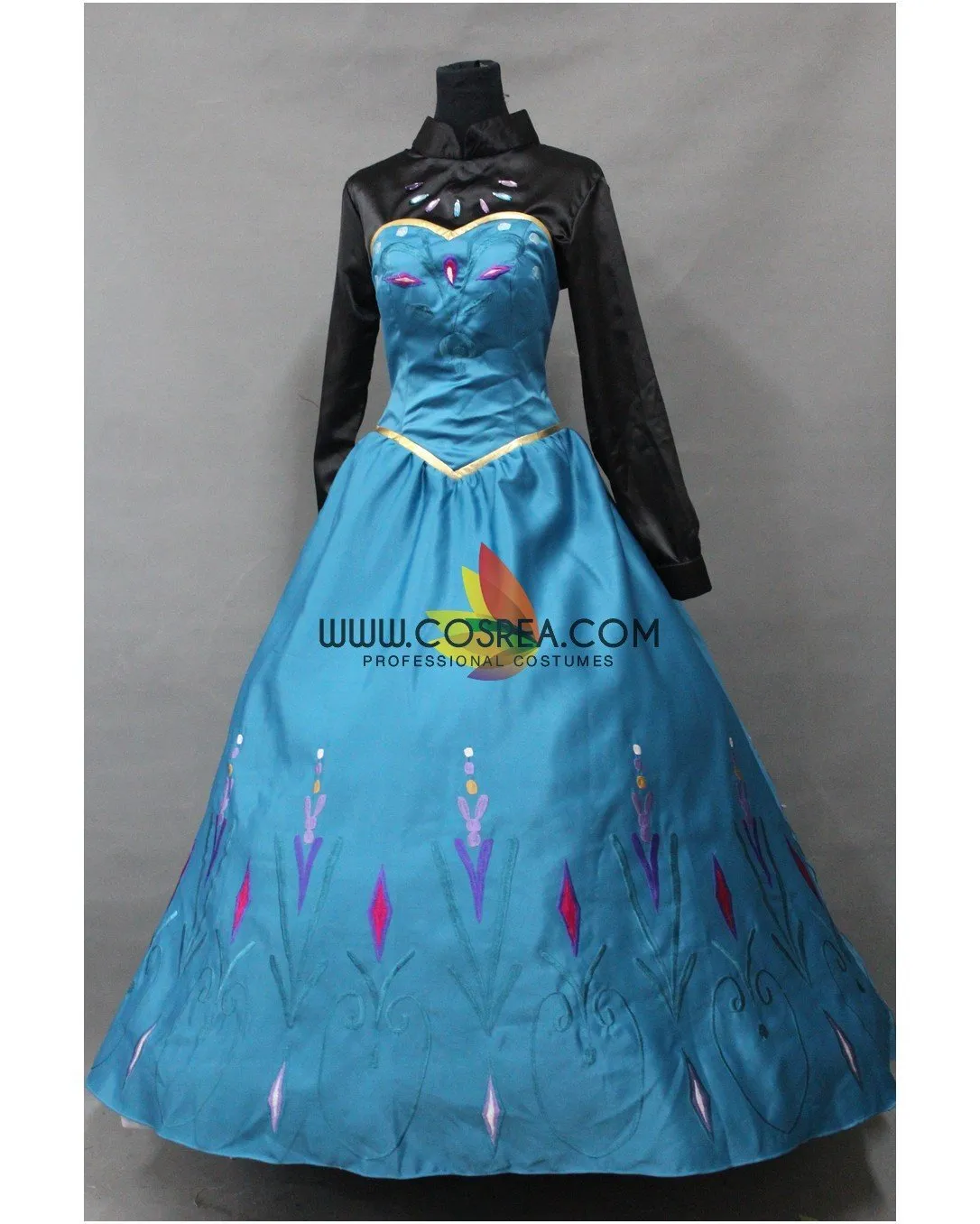 Frozen Elsa Coronation Embroidered Cosplay Costume