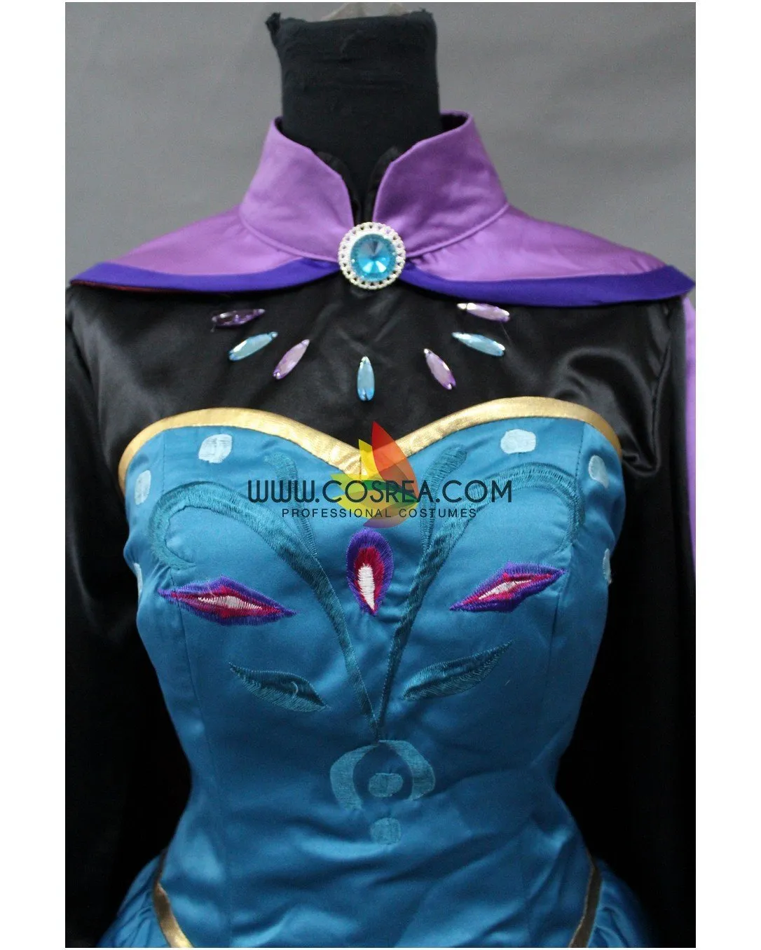 Frozen Elsa Coronation Embroidered Cosplay Costume