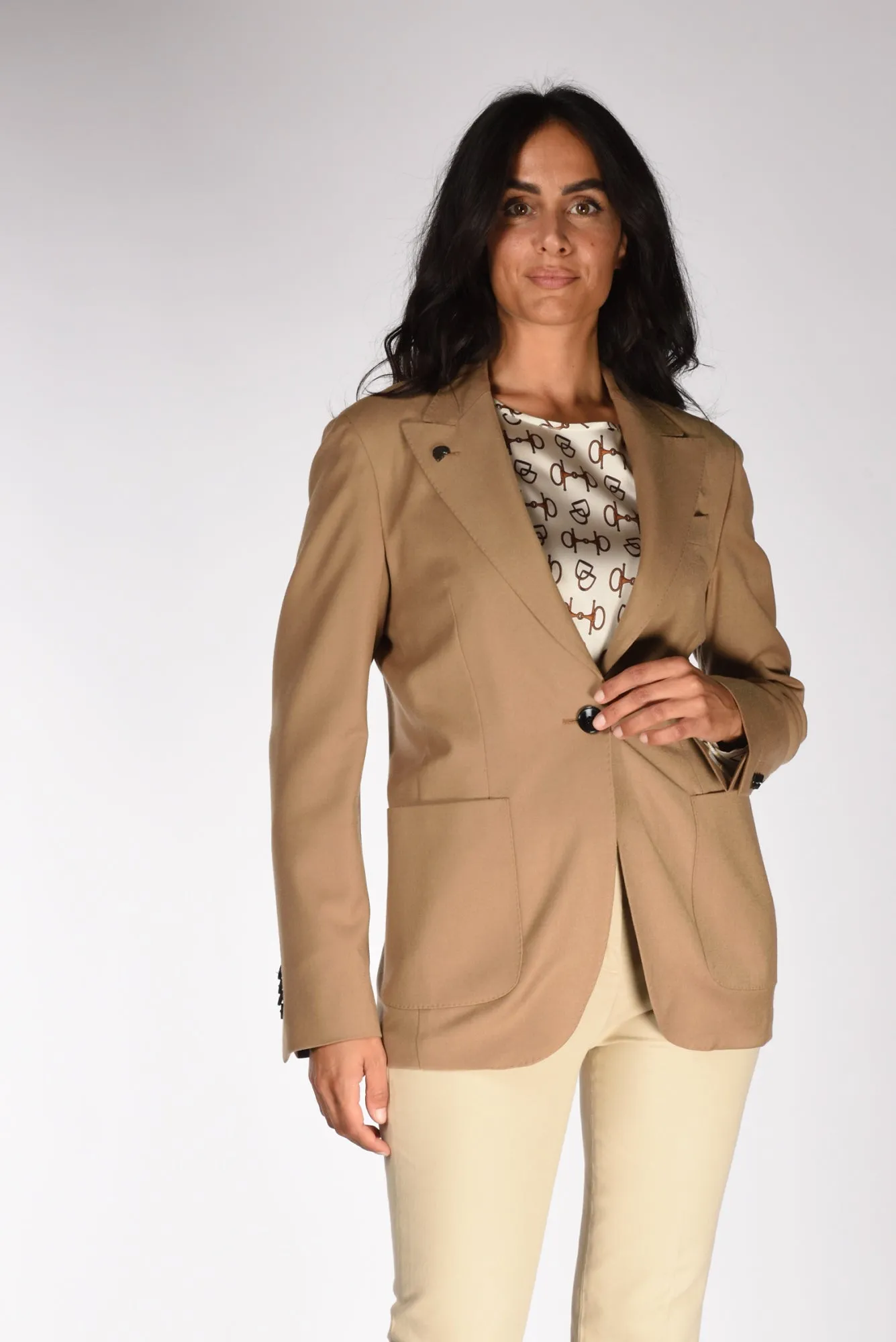 Gabriele Pasini Blazer Monopetto Beige Donna