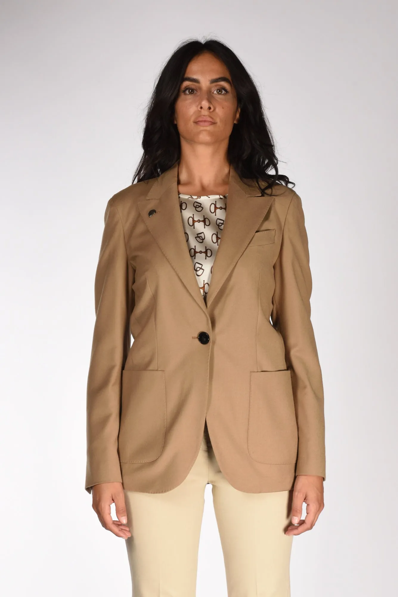 Gabriele Pasini Blazer Monopetto Beige Donna