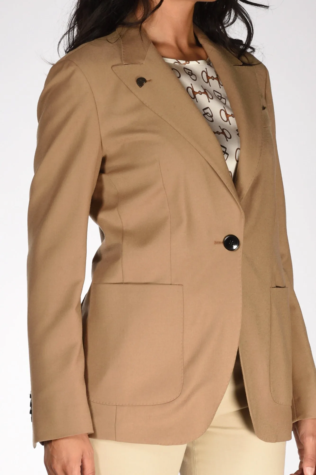 Gabriele Pasini Blazer Monopetto Beige Donna