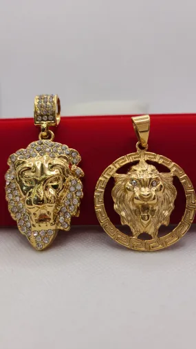 Gold Plated lion Pendant