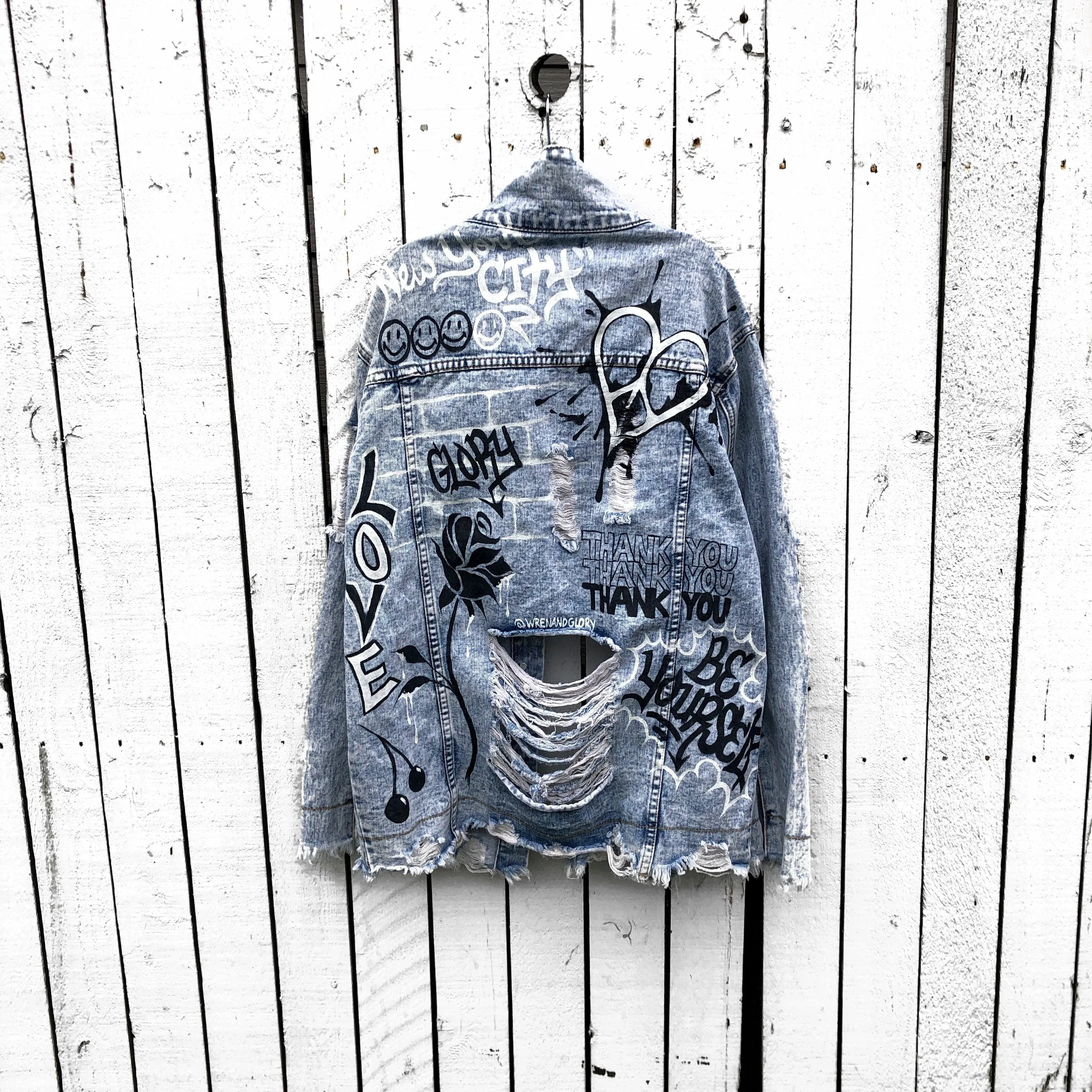 'GRAFFITI GIRL' DENIM JACKET