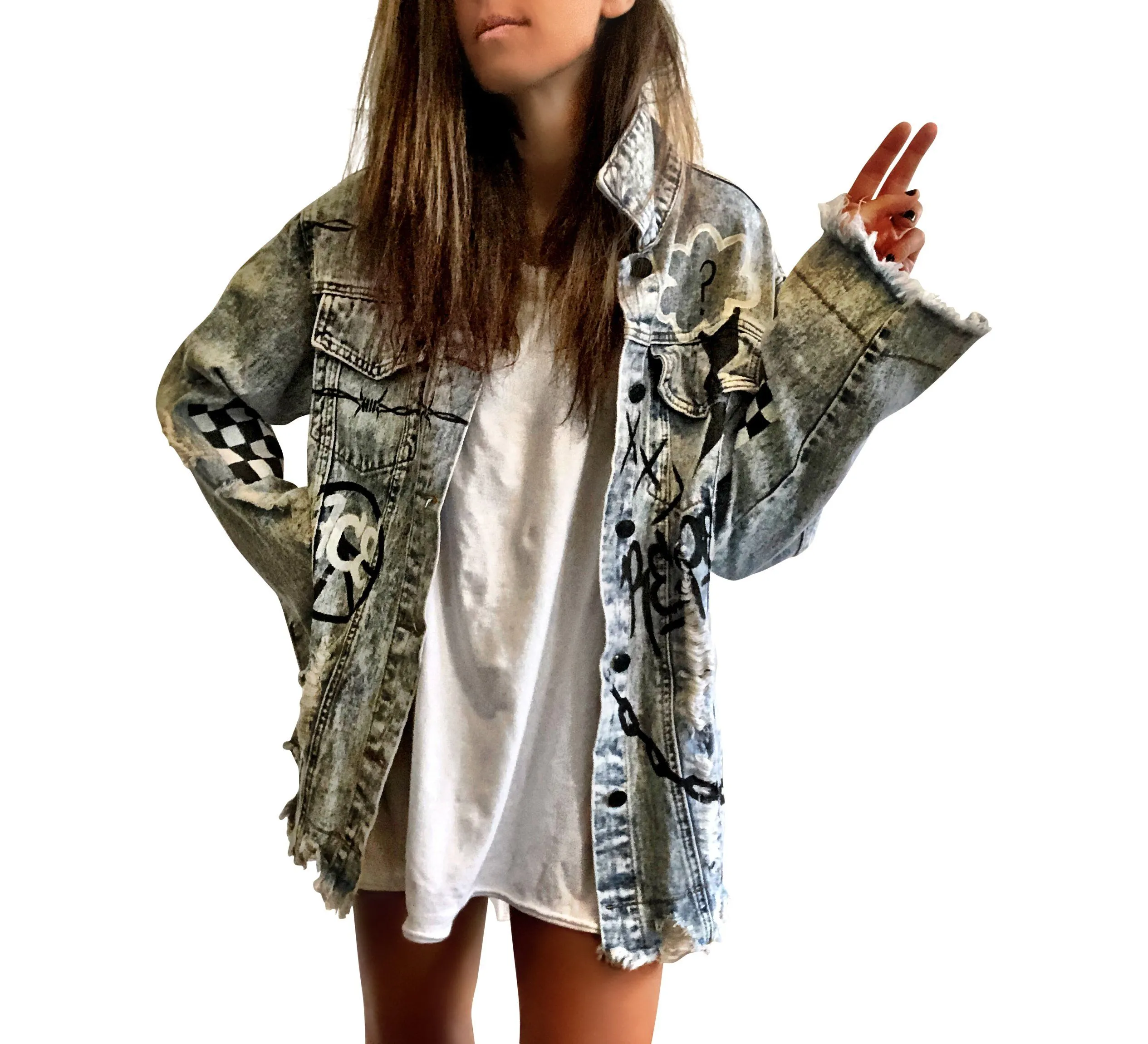 'GRAFFITI GIRL' DENIM JACKET