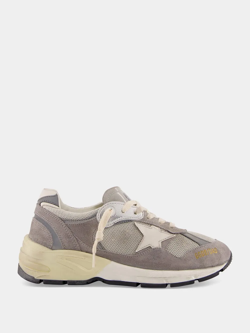 Grey Sneakers Running Dad Suede Leather