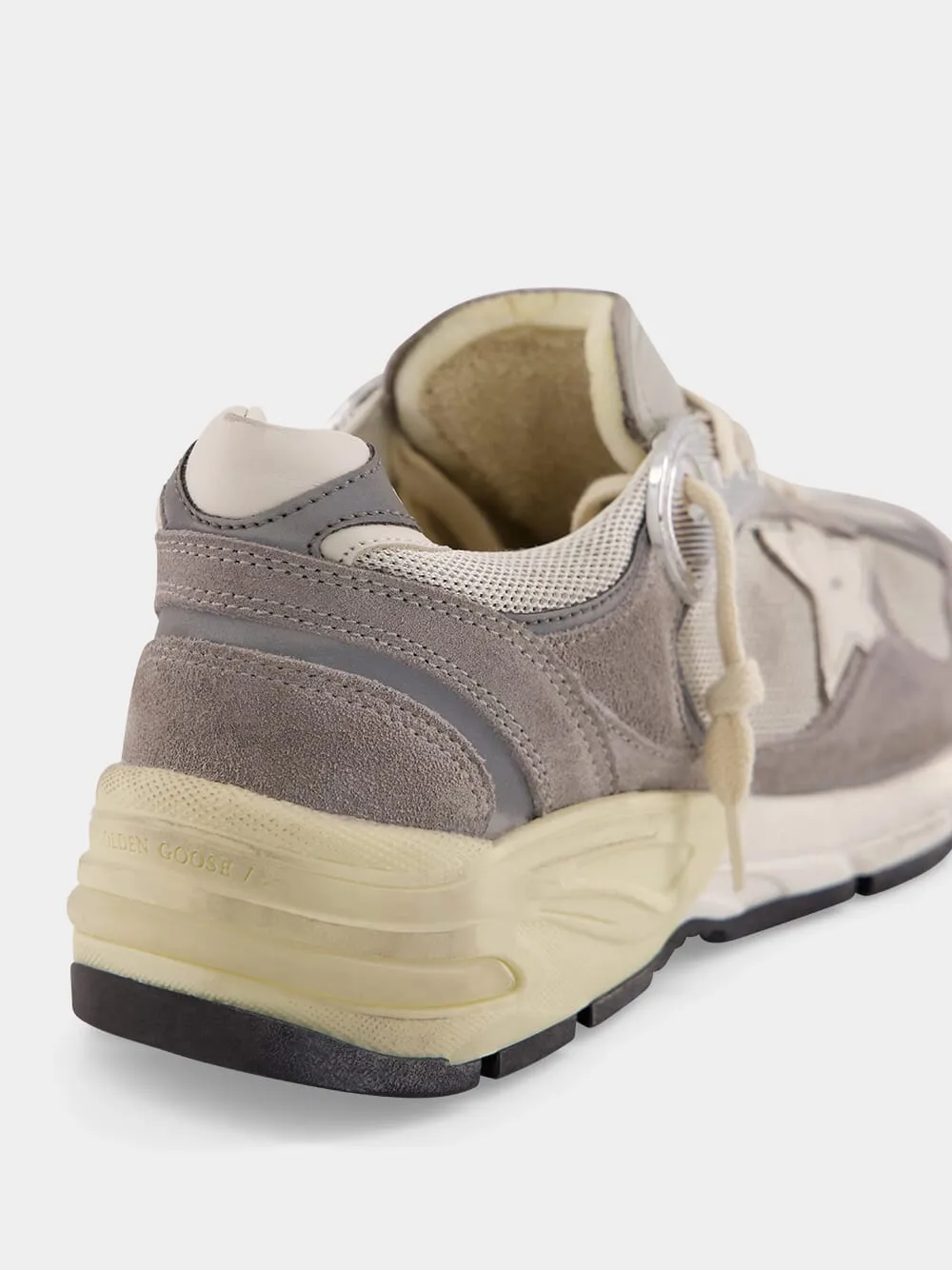 Grey Sneakers Running Dad Suede Leather