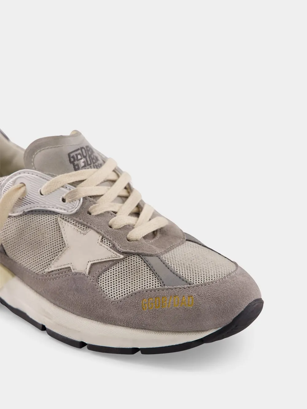 Grey Sneakers Running Dad Suede Leather