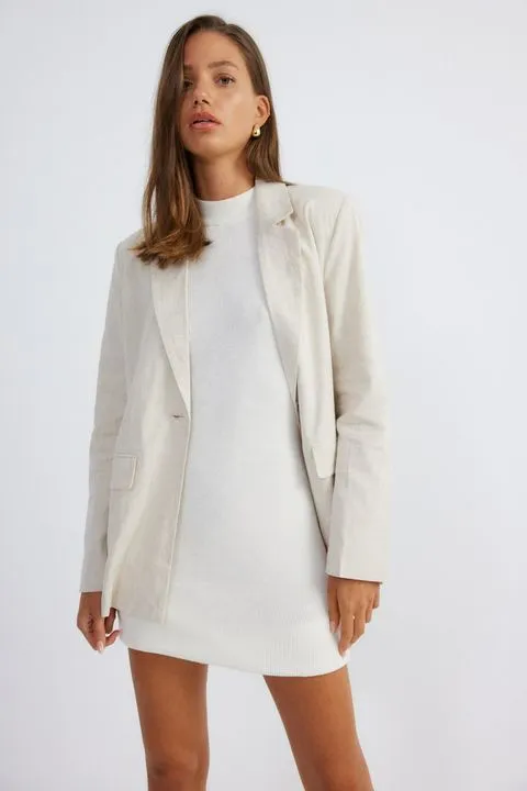 HALE LINEN BLAZER NATURAL