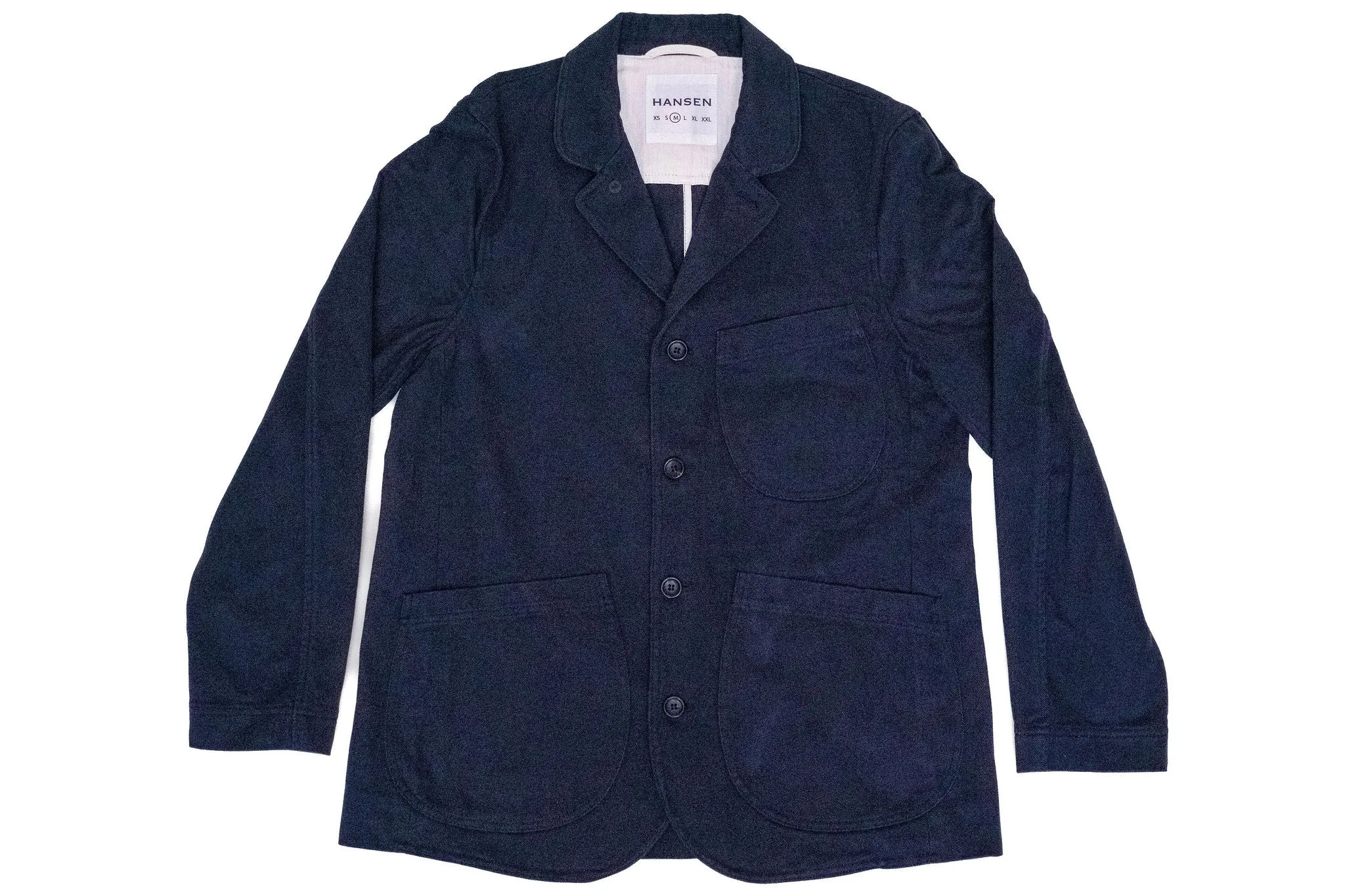 Hansen Garments Josef 5-Button Workwear Blazer - Dark Navy