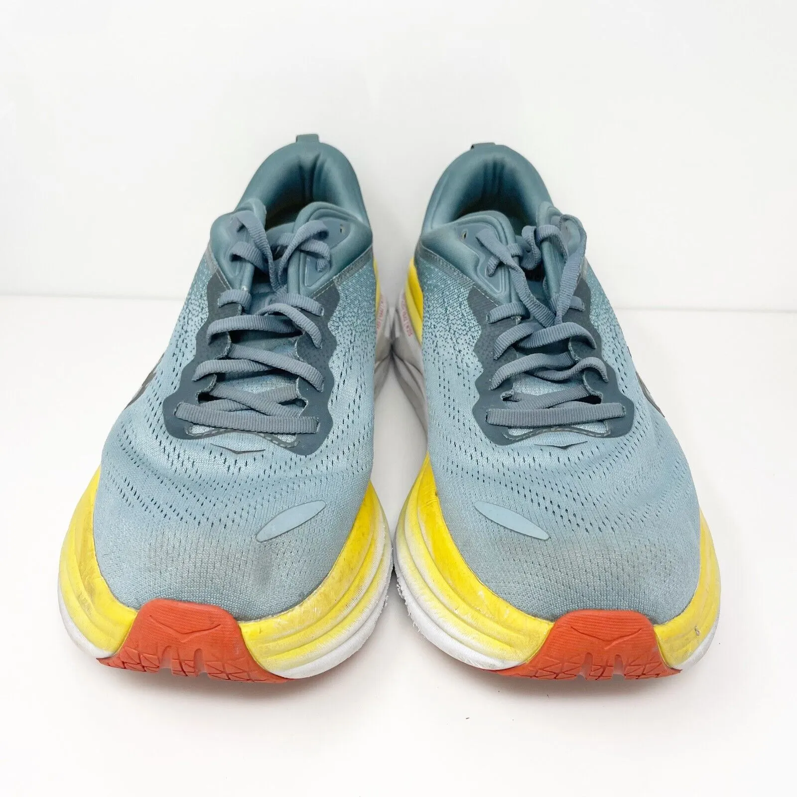 Hoka One One Mens Bondi 8 1123202 GBMS Blue Running Shoes Sneakers Size 11.5 D