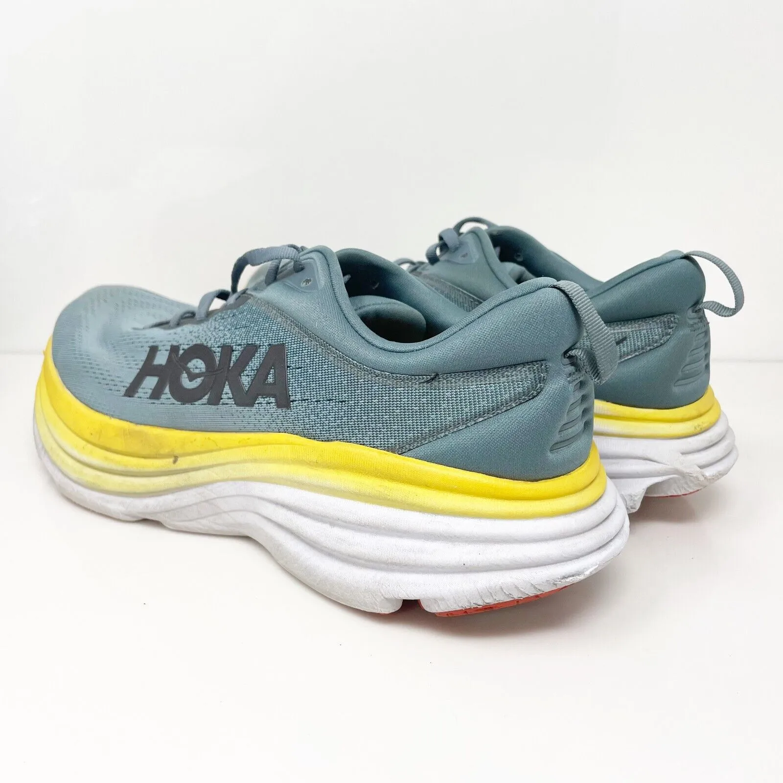 Hoka One One Mens Bondi 8 1123202 GBMS Blue Running Shoes Sneakers Size 11.5 D