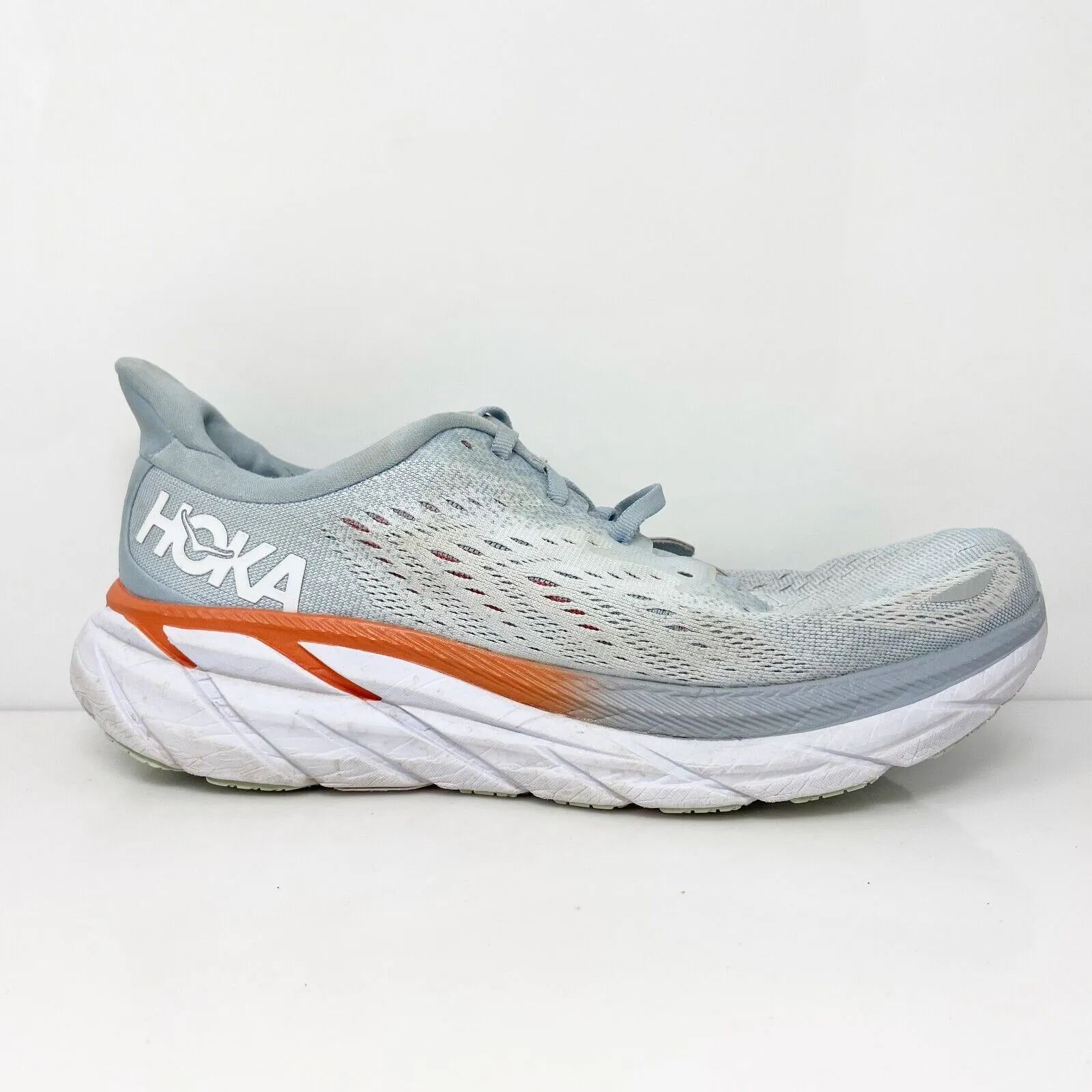 Hoka One One Womens Clifton 8 1119394 BFPA Blue Running Shoes Sneakers Size 10 B