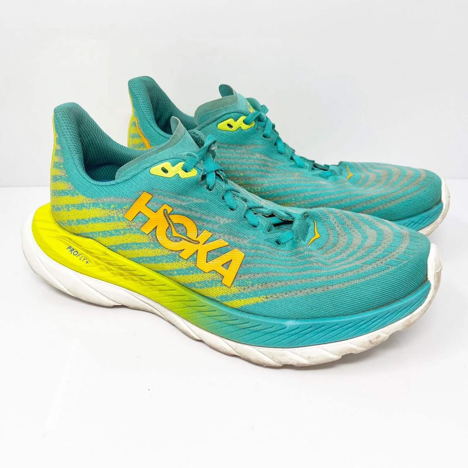 Hoka One One Womens Mach 5 1127894 CEPR Blue Running Shoes Sneakers Size 8.5 B