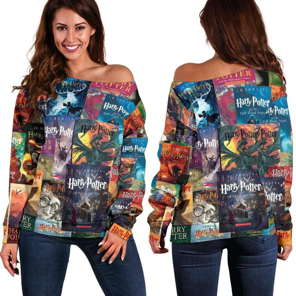 HP Book Covers Off Shoulder Sweater