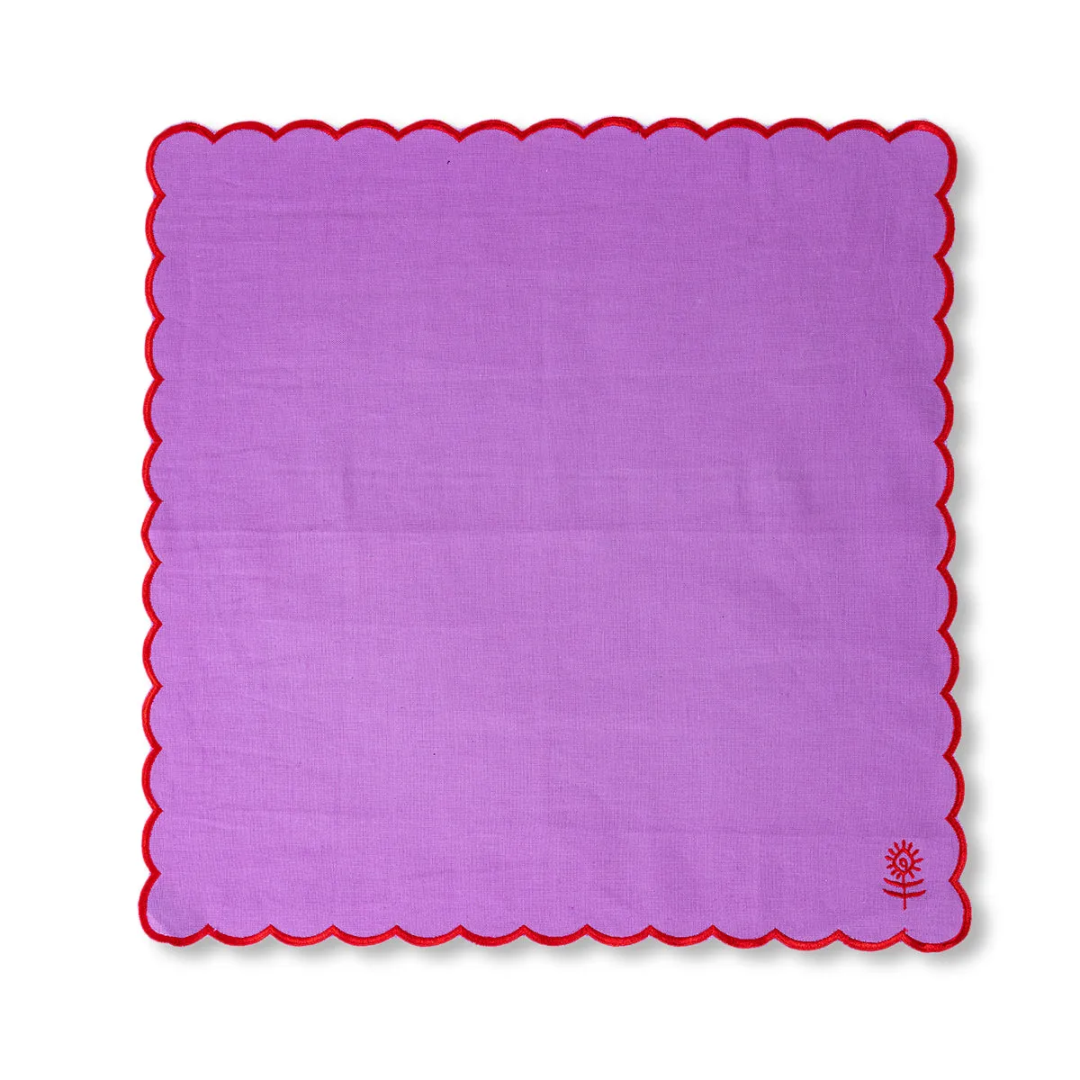 Icon Linen Napkins S/4 - Lilac + Cherry