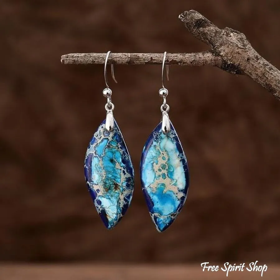 Imperial Jasper Teardrop Earrings