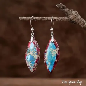 Imperial Jasper Teardrop Earrings