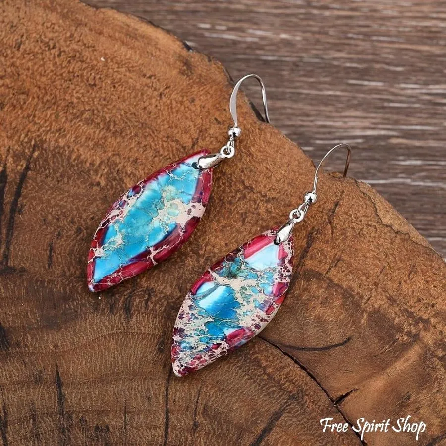 Imperial Jasper Teardrop Earrings