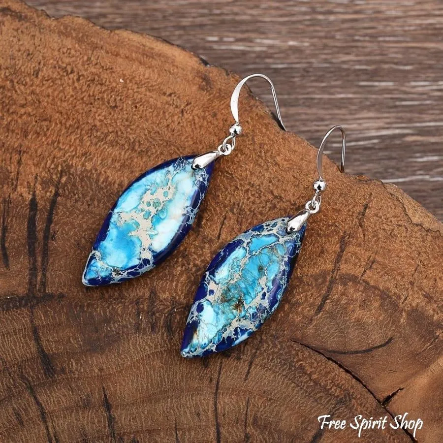 Imperial Jasper Teardrop Earrings