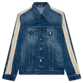 Indigo Track Denim Jacket - Light Blue