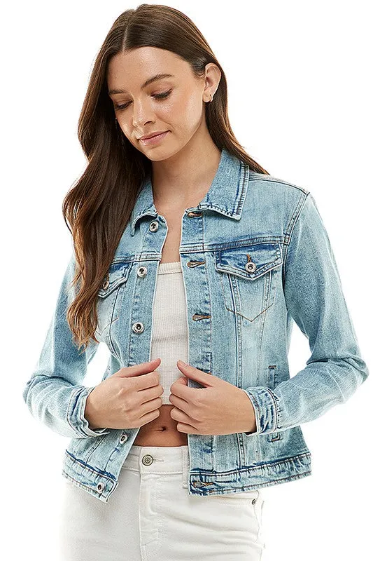 Jasmine Spandex  Ladies  Casual Denim Jacket