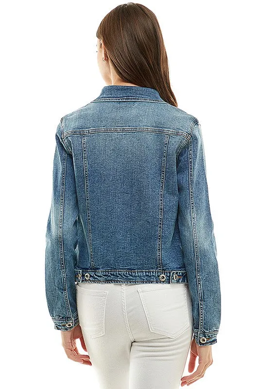 Jasmine Spandex  Ladies  Casual Denim Jacket