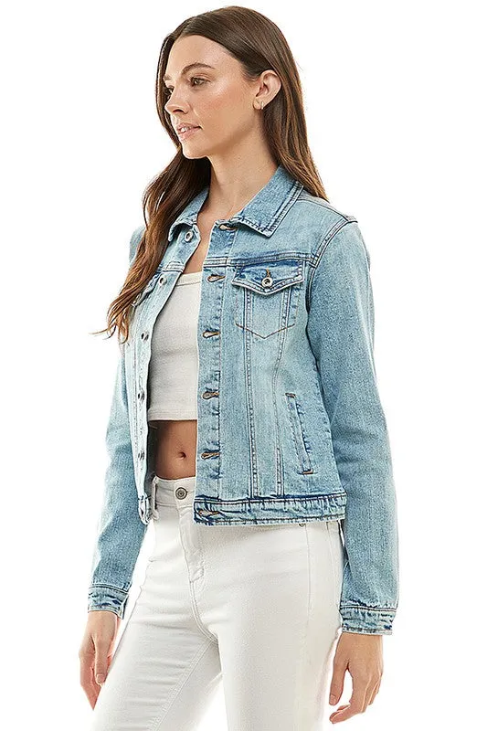 Jasmine Spandex  Ladies  Casual Denim Jacket