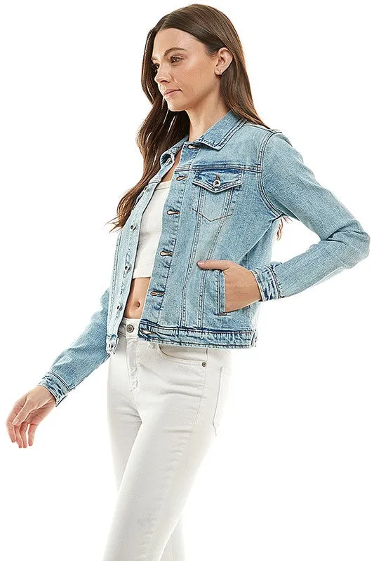 Jasmine Spandex  Ladies  Casual Denim Jacket