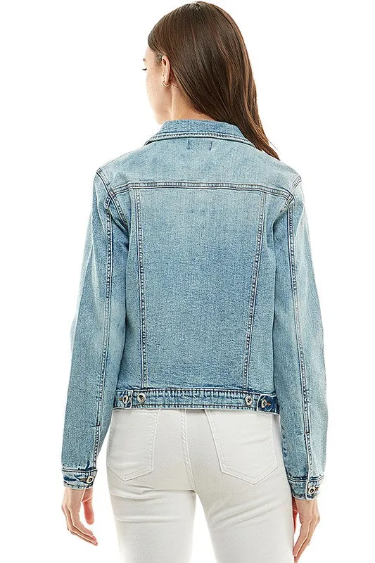 Jasmine Spandex  Ladies  Casual Denim Jacket