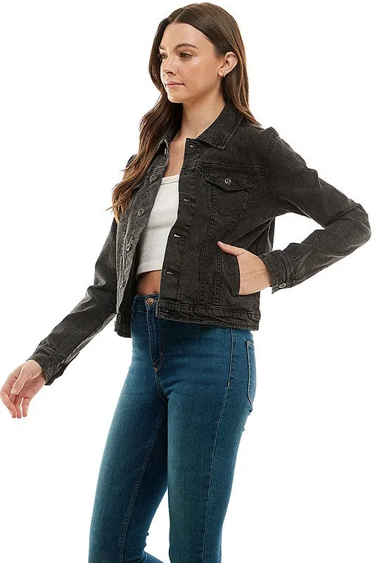 Jasmine Spandex  Ladies  Casual Denim Jacket